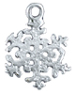 silver snowflake charm