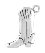 Sterling silver cowboy boot charm