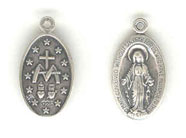 Silver Virgin Mary Double Sided Charm