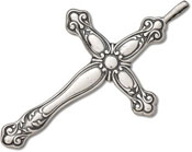 Silver large cross pendant