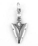 Sterling silver arrowhead charm