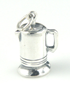 Sterling silver coffee pot charm