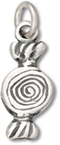 Silver Wrapped Candy Charm