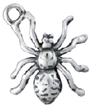 Silver spider charm