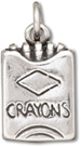 Silver Box of Crayons Charm