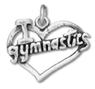Silver Gymanstis Charms