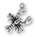 Sterling silver lobster charm