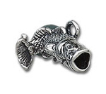 Sterling silver fish charm