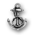 Silver small anchor charm