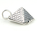 Silver pyramid charm