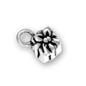 Silver Present or Gift Charm