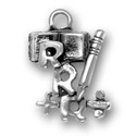 Sterling silver Three Rs charm
