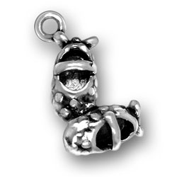 silver Mary Janes charm