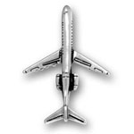 sterling silver airplane charm