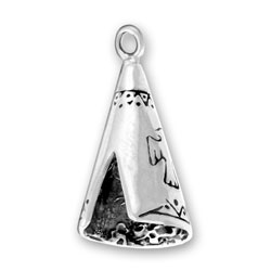 Sterling silver teepee charm