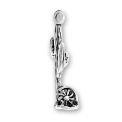 Sterling silver cactus charm