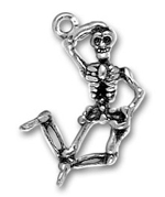 Silver Skeleton Charm