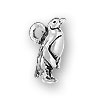 Image of sterling silver penguin charm