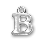 Silver Charm Letter B