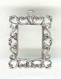 Sterling silver picture frame charm