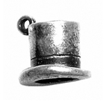 Sterling Silver Top Hat Charm