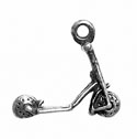 silver child's scooter charm
