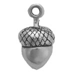 Sterling silver acorn charm