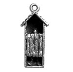 Silver Outhouse Charm
