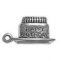 Silver Happy Birthday Charm