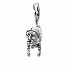 Sterling silver Indian head charm