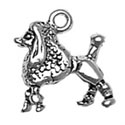 Silver Poodle Dog Charm