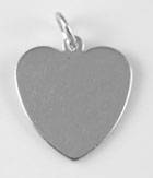 Sterling silver engraveable, lightweight disk charm