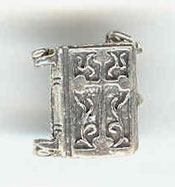 Silver Bible Pendant or Large Charm