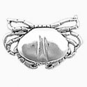 Silver crab charm