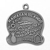 Sterling Silver Hawaii State Charm