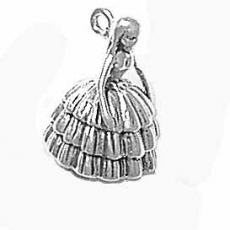 Silver Southern Belle charm