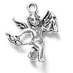 Sterling silver cupid love charm