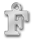 Pewter Letter F Charm