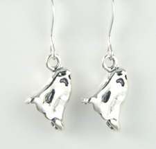 Sterling silver ghost earrings