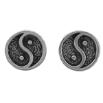 Sterling Silver Yin Yang Earrings
