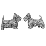 Sterling Silver Scotty Dog Earrings