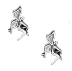 Sterling Silver Tiny Fairy Earrings