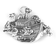 Silver Noah's Ark Charm of Pendant