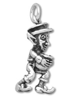 Sterling silver leprechaun charm