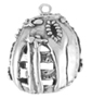 Silver Baseball Glove Charm