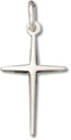 Silver small cross charm