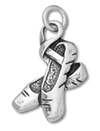 Silver Ballet Shoes Charm