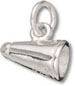 Silver Megaphone Charm