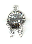 Silver Wicker Chair Charm