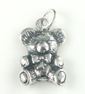 Silver Teddy Bear Charm